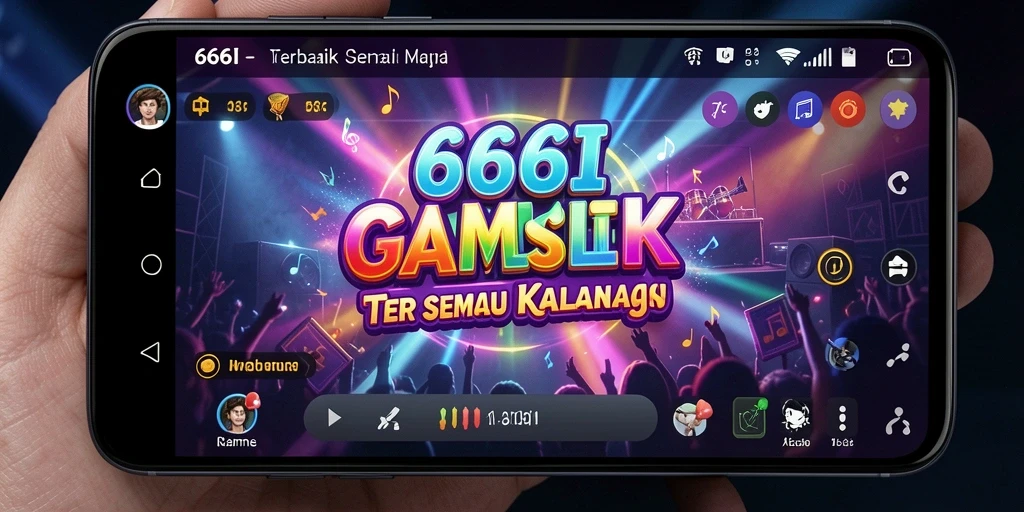 Screenshot gameplay <strong>666I</strong> menampilkan aksi menyenangkan dengan berbagai lagu.