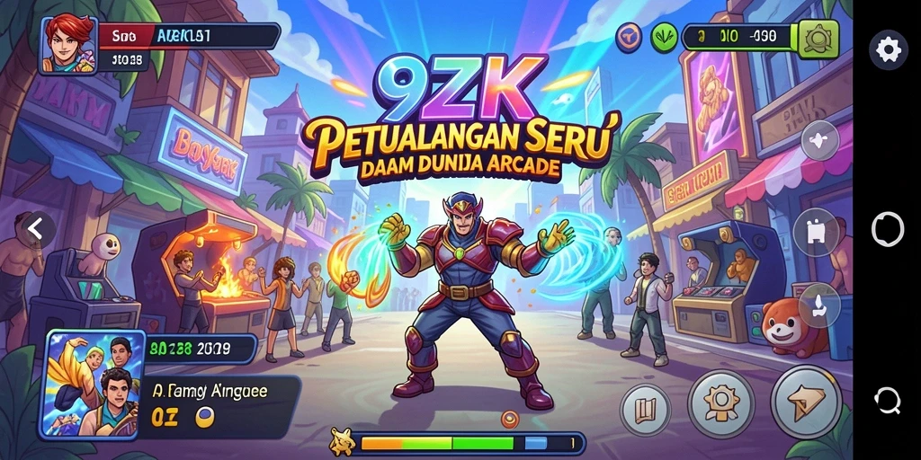 Tampilan utama gameplay 9ZK dengan aksi seru dan grafis mengagumkan.