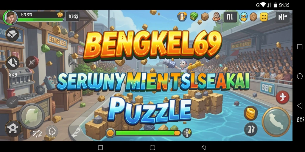 Tampilan gameplay BENGKEL69 yang penuh tantangan puzzle.