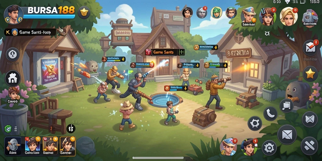 Tangkapan layar menunjukkan gameplay menyenangkan BURSA188.