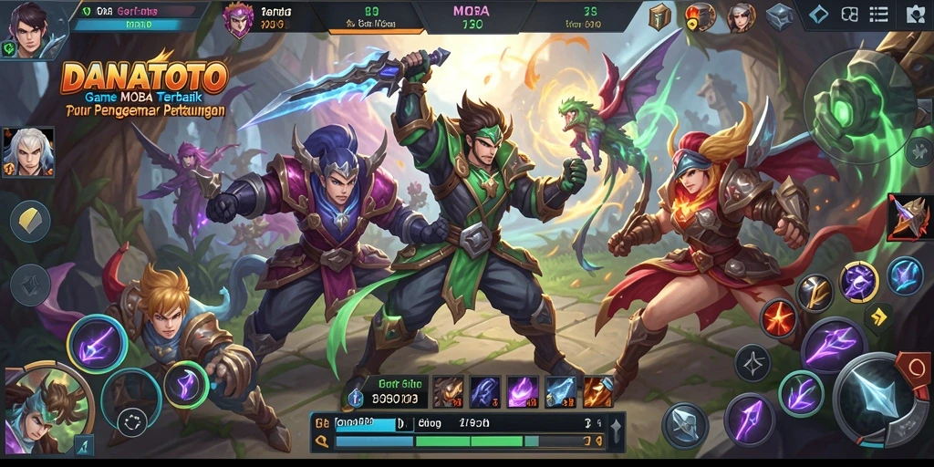 Tampilan gameplay seru dari DANATOTO yang penuh strategi.
