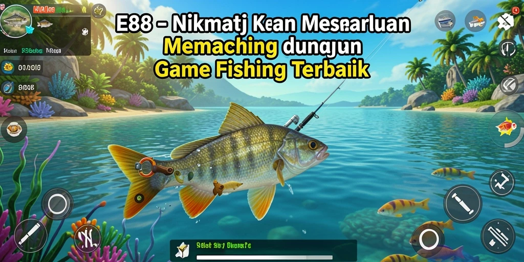 Gameplay E88 menampilkan suasana memancing yang mendebarkan.