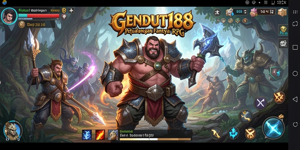 Tangkapan layar GENDUT188 menampilkan aksi seru dalam permainan RPG.