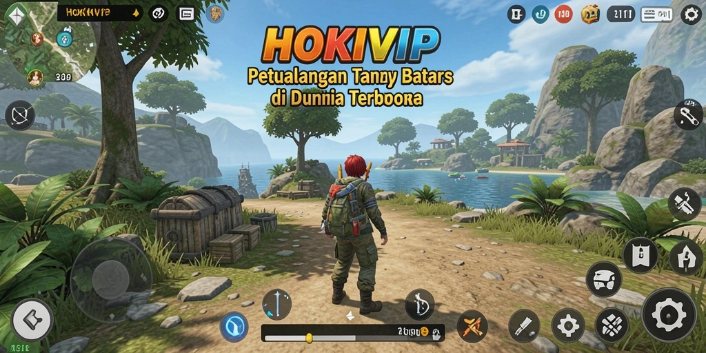 Tampilan gameplay HOKIVIP yang menakjubkan di dunia terbuka.