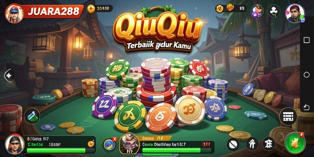Tampilan gameplay JUARA288 yang menegangkan dalam permainan QiuQiu.