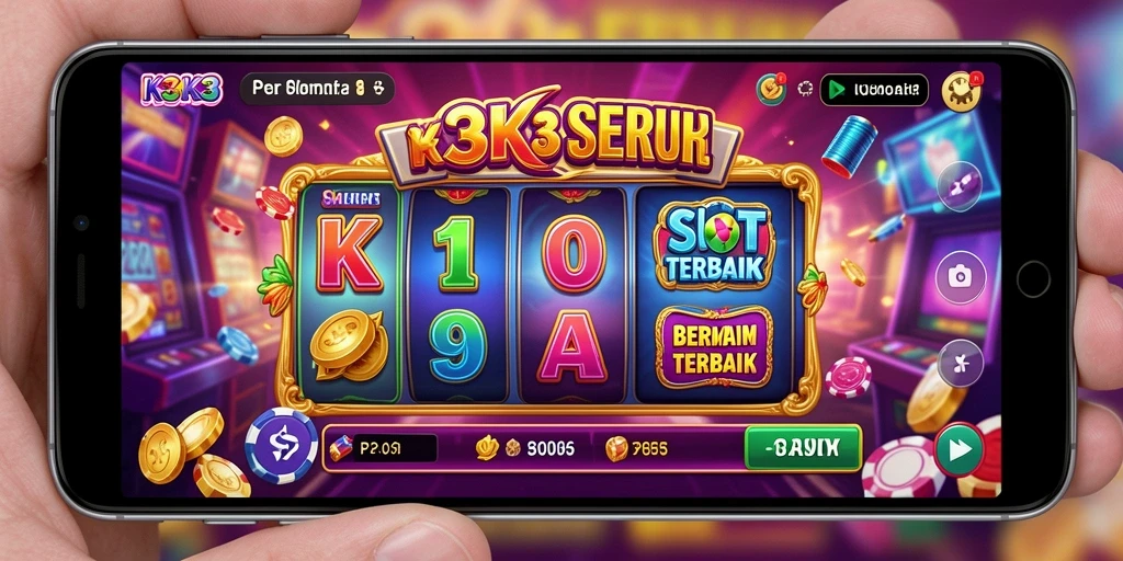 Screenshot gameplay K3K3 menampilkan putaran slot yang seru.