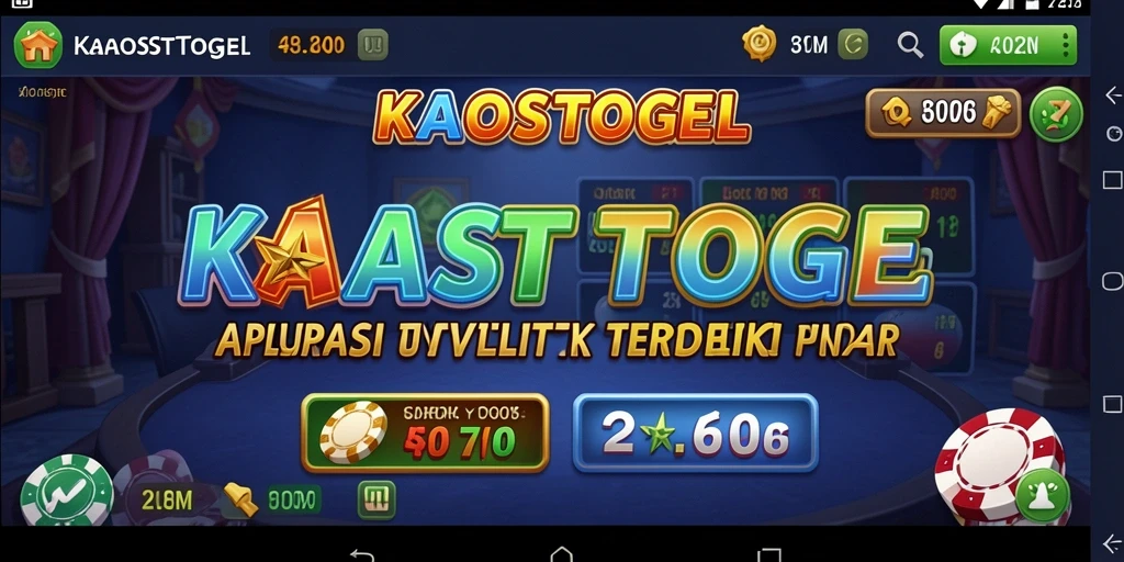 Tampilan utama KAOSTOGEL dengan analisis prediksi angka togel.