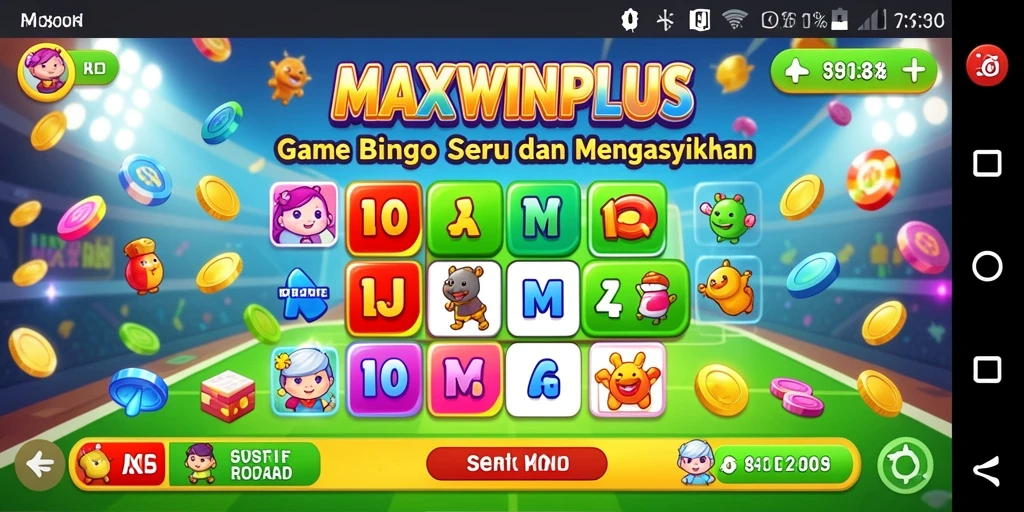 Tampilan gameplay seru dan interaktif dalam MAXWINPLUS Bingo.