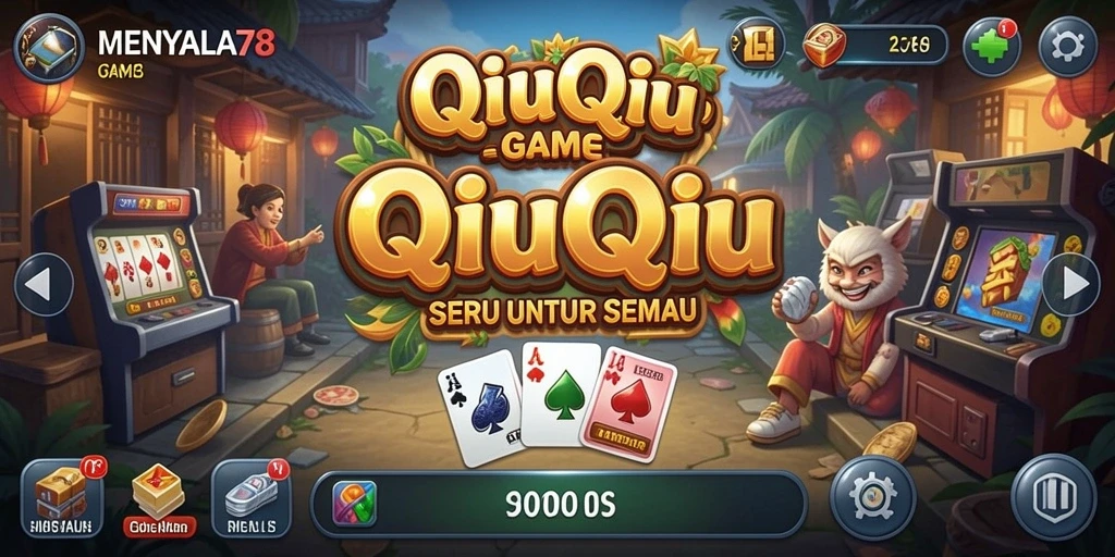 Tampilan gameplay seru di MENYALA78 QiuQiu.