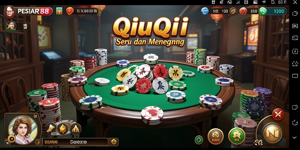 Screenshot PESIAR88 menampilkan gameplay intens QiuQiu.