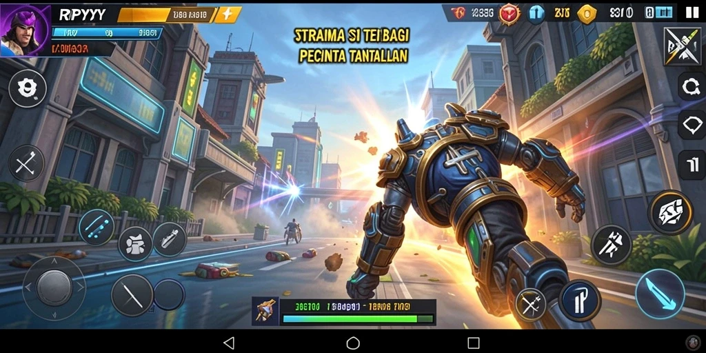 Screenshot menunjukkan aksi gameplay RPYYY yang menegangkan dan menantang.