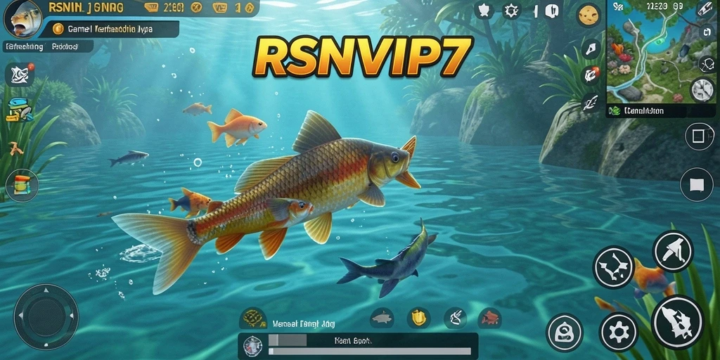 Tampilan screenshot dari gameplay memancing yang mendebarkan di RSNVIP7.