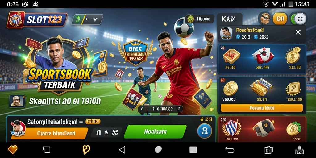 Tampilan gameplay menarik dari SLOT123 dalam taruhan Sportsbook.