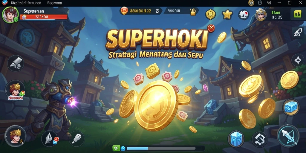 Tampilan gameplay SUPERHOKI yang memukau dan strategis.
