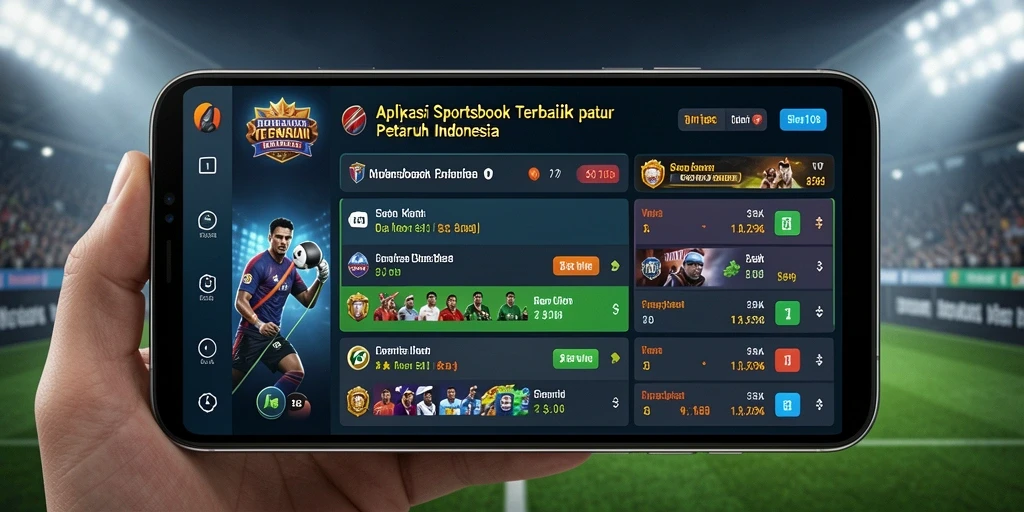 Tampilan antarmuka dan gameplay Sportsbook yang menarik di VM108.